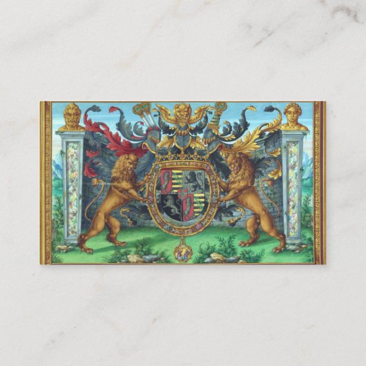 Wappen-Visitenkarte Visitenkarte (Rückseite)