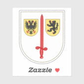 Wappen von Aalst, Belgien Aufkleber (Blatt)