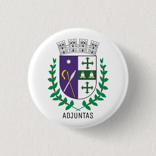 Wappen von Adjuntas, Puerto Rico Button (Vorderseite)