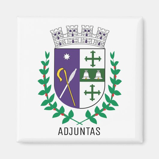 Wappen von Adjuntas, Puerto Rico Magnet (Vorne)