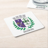 Wappen von Adjuntas, Puerto Rico Rechteckiger Pappuntersetzer (angewinkelt)