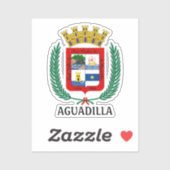 Wappen von Aguadilla, Puerto Rico Aufkleber (Blatt)