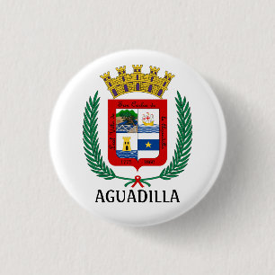 Wappen von Aguadilla, Puerto Rico Button