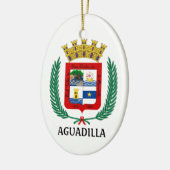 Wappen von Aguadilla, Puerto Rico Keramik Ornament (Links)