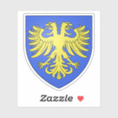 Wappen von Alençon, Orne, Normandie Aufkleber (Blatt)