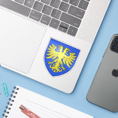 Wappen von Alençon, Orne, Normandie Aufkleber (Laptop mit iPhone)