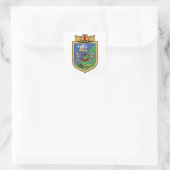 Wappen von Algier Quadratischer Aufkleber (Tasche)