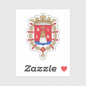 Wappen von Alicante, Spanien Aufkleber (Blatt)