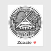 Wappen von Amerikanisch-Samoa, USA Aufkleber (Blatt)