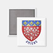 Wappen von Amiens, Frankreich Magnet (Vorderseite/Rückseite)