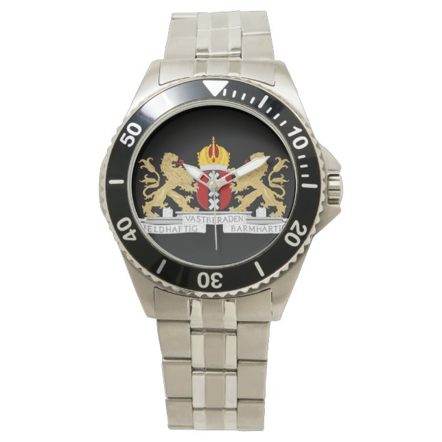 Wappen von Amsterdam Armbanduhr (Vorderseite)