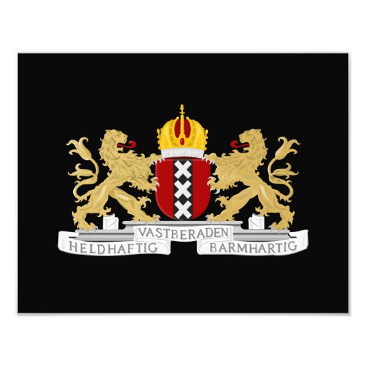 Wappen von Amsterdam Fotodruck (Vorne)
