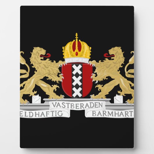 Wappen von Amsterdam Fotoplatte (Vorderseite)