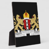 Wappen von Amsterdam Fotoplatte (Seite)