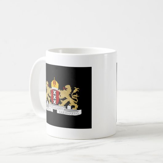 Wappen von Amsterdam Kaffeetasse (Vorderseite Links)