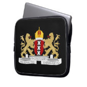Wappen von Amsterdam Laptopschutzhülle (Vorderseite Links)
