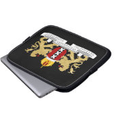 Wappen von Amsterdam Laptopschutzhülle (Vorne Knopf)