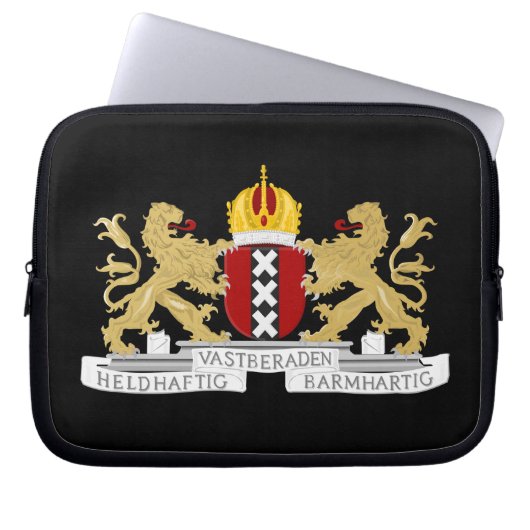 Wappen von Amsterdam Laptopschutzhülle (Vorderseite)