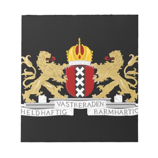 Wappen von Amsterdam Notizblock (Vorderseite)
