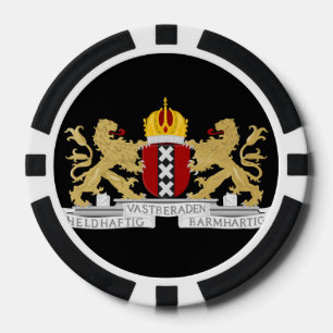 Wappen von Amsterdam Pokerchips