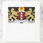 Wappen von Amsterdam Rechteckiger Aufkleber (Tasche)