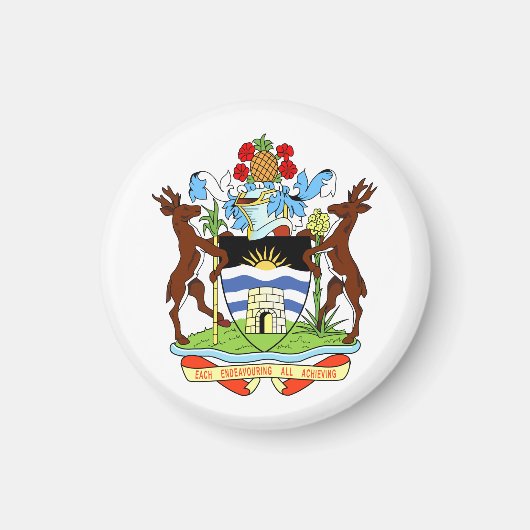 Wappen von Antigua und Barbuda Magnet (Vorne)