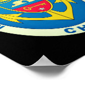 Wappen von Antofagasta, Chile Poster (Ecke)
