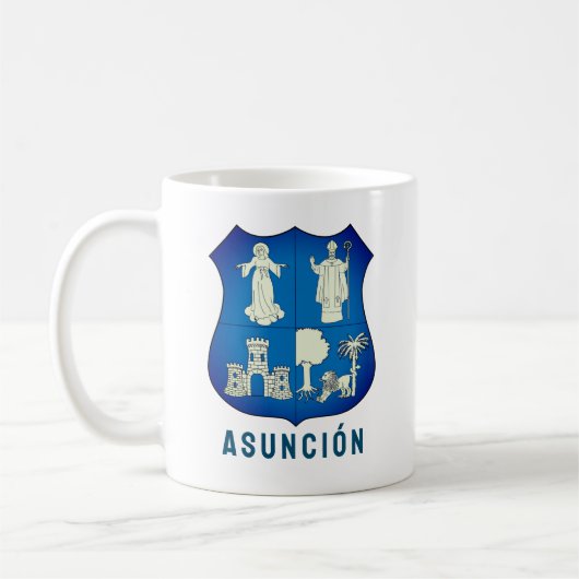 Wappen von Asunción, Paraguay Kaffeetasse (Links)
