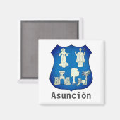 Wappen von Asunción, Paraguay Magnet (Vorderseite/Rückseite)