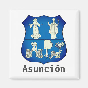Wappen von Asunción, Paraguay Magnet