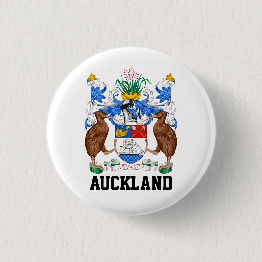 Wappen von Auckland, NZ Button (Vorderseite)