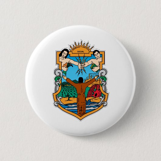 Wappen von Baja California Mexiko offiziell Button (Vorderseite)