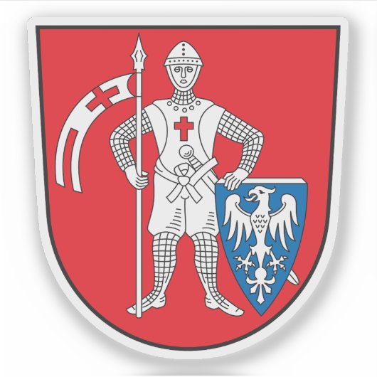 Wappen von Bamberg, Deutschland Aufkleber (Vorderseite)