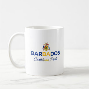 Wappen von Barbados Täglicher Stolz Kaffeetasse