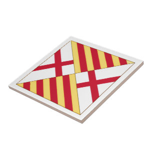 Wappen von Barcelona (ohne Krone) Fliese