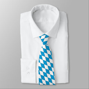 Wappen von Bayern in Blauem und in weißem Krawatte
