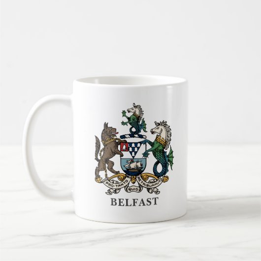 Wappen von Belfast Kaffeetasse (Links)