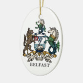 Wappen von Belfast Keramik Ornament (Links)