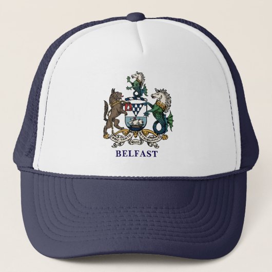 Wappen von Belfast Truckerkappe (Vorderseite)