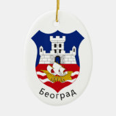 Wappen von Belgrad, Serbien Keramik Ornament (Vorne)