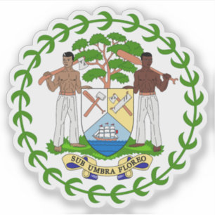 Wappen von Belize Aufkleber