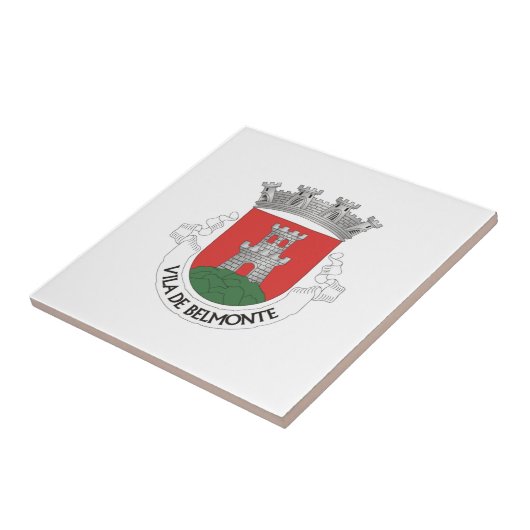 Wappen von Belmonte, Portugal Fliese (Seite)