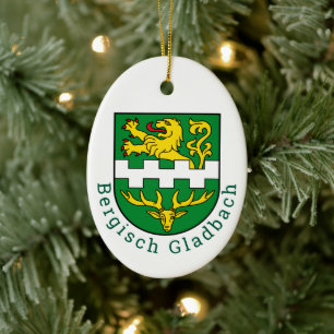 Wappen von Bergisch Gladbach, Deutschland Keramik Ornament