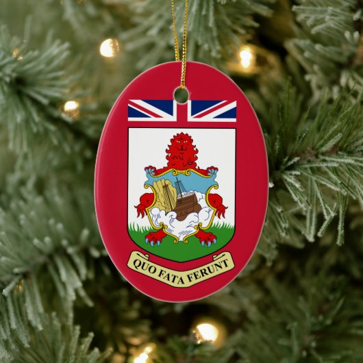 Wappen von Bermuda Keramik Ornament (Baum)