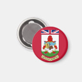 Wappen von Bermuda Magnet (Vorderseite/Rückseite)
