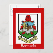 Wappen von Bermuda Postkarte (Vorne/Hinten)