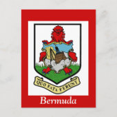 Wappen von Bermuda Postkarte (Vorderseite)
