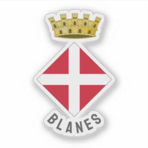 Wappen von Blanes, Katalonien Aufkleber