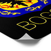 Wappen von Bogotá, Kolumbien Poster (Ecke)