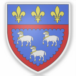 Wappen von Bourges, Cher, Centre-Val de Loire Aufkleber
